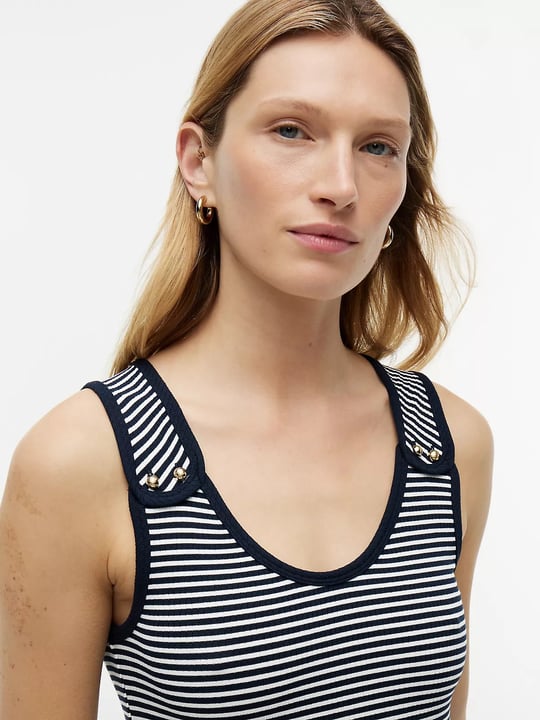 Tommy Hilfiger Tommy Hilfiger Kadın Kalın Askı Uzun Pileli Etek Dokuma Kumaş Lacivert Elbise WW0WW49939-0X4