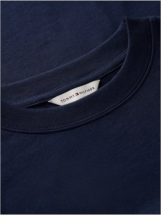 Tommy Hilfiger Tommy Hilfiger Kadın Kısa Kol Bisiklet Yaka Regular Fit Lacivert T-Shirt WW0WW52360-C1G
