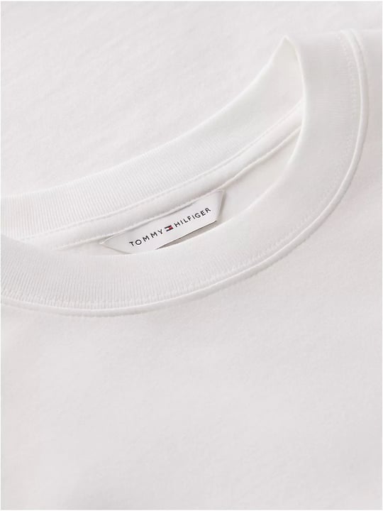 Tommy Hilfiger Tommy Hilfiger Kadın Kısa Kol Bisiklet Yaka Regular Fit Beyaz T-Shirt WW0WW52360-YBL