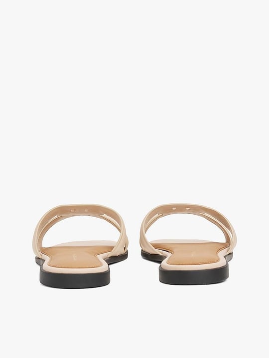 TOMMY HILFIGER Tommy Hilfiger Kadın Logolu Deri Fermuarlı Günlük Kullanım Pembe Sandalet FW0FW08671-TRY