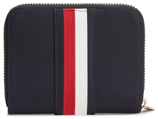 Tommy Hilfiger Tommy Hilfiger Kadın Logo Desenli Fermuarlı Banknot Bölmeli Lacivert Cüzdan AW0AW19164-DW6