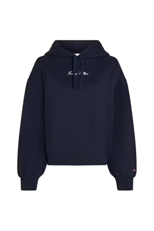 Tommy Hilfiger Tommy Hilfiger Kadın Mavi Sweatshirt WW0WW48270-C1G