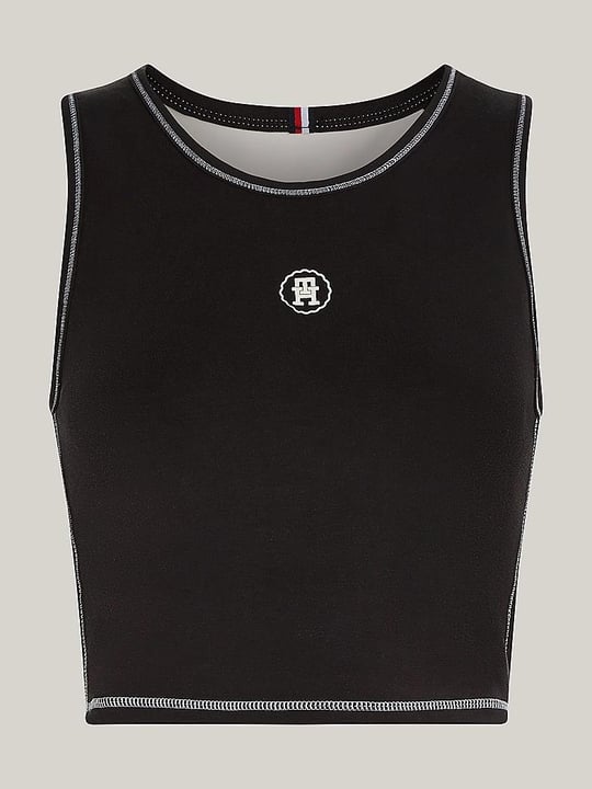 Tommy Hilfiger Tommy Hilfiger Kadın Marka Logolu Pamuklu Normal Kalıp Günlük Siyah Büstiyer WW0WW41128-BDS