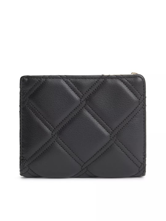 Tommy Hilfiger Tommy Hilfiger Kadın Metalik TH Logolu Dikiş Detaylı Banknot Bölmeli Suni Deri Siyah Cüzdan AW0AW18701-BDS