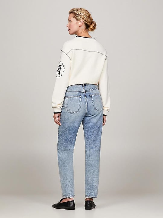 Tommy Hilfiger Tommy Hilfiger Kadın Pamuklu Likralı 5 Cepli Günlük Mavi1 Jeans WW0WW40632-1A9