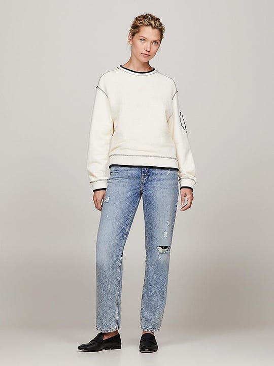 Tommy Hilfiger Tommy Hilfiger Kadın Pamuklu Likralı 5 Cepli Günlük Mavi1 Jeans WW0WW40632-1A9