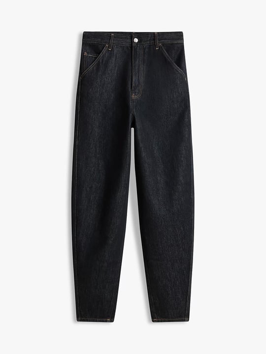Tommy Hilfiger Tommy Hilfiger Kadın Rahat Kalıp Yüksek Bel Geniş Paça Lacivert Jeans WW0WW47683-1AP