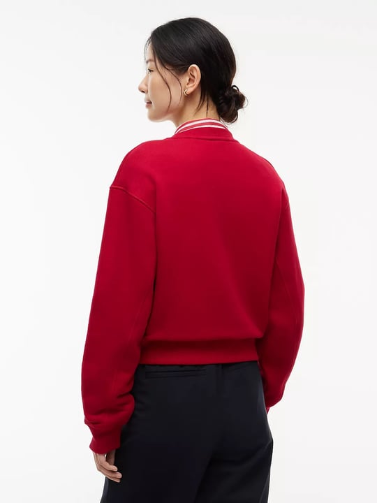 Tommy Hilfiger Tommy Hilfiger Kadın Regular Fit Bisiklet Yaka Uzun Kollu Kırmızı Sweatshirt WW0WW51598-XKC