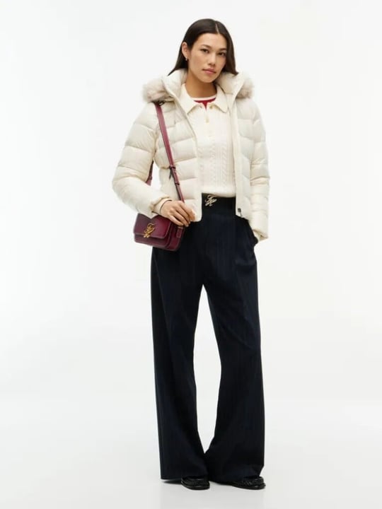 Tommy Hilfiger Tommy Hilfiger Kadın Regular Fit Yün İpek Karışımlı Saç Örgülü Üç Düğmeli  Metal Logolu Sarı Kazak WW0WW52222-Z00