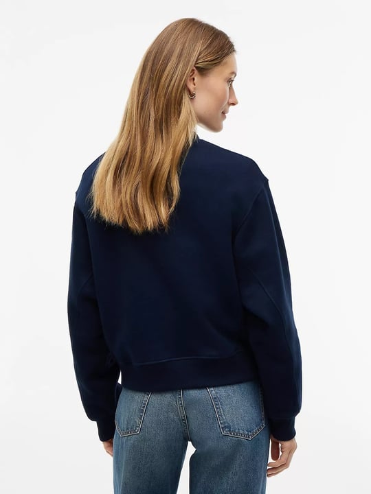 Tommy Hilfiger Tommy Hilfiger Kadın Regular Fit Bisiklet Yaka Uzun Kollu Lacivert Sweatshirt WW0WW51598-C1G