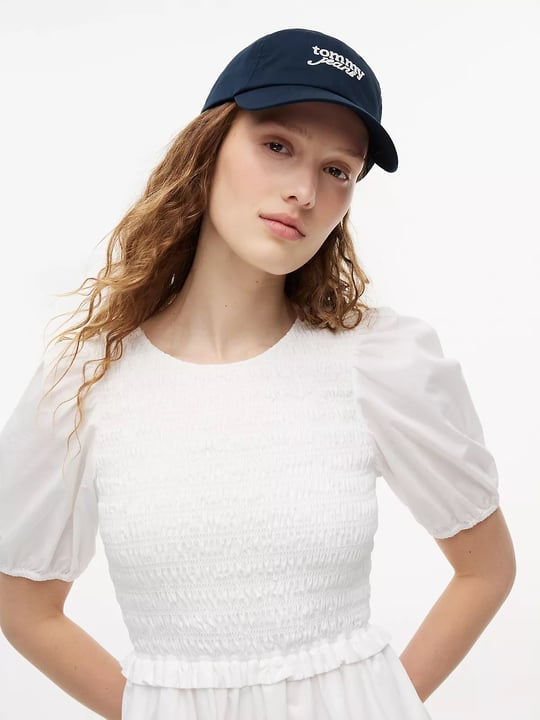 Tommy Hilfiger Tommy Hilfiger Kadın Saf Pamuklu Dimi Kumaş Havalandırma Detaylı Ayarlanabilir Tokalı Lacivert Şapka AW0AW18358-C1G