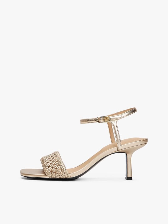 TOMMY HILFIGER Tommy Hilfiger Kadın Stiletto Topuk Model Yüksek Topuklu Gold Sandalet FW0FW08611-0HS