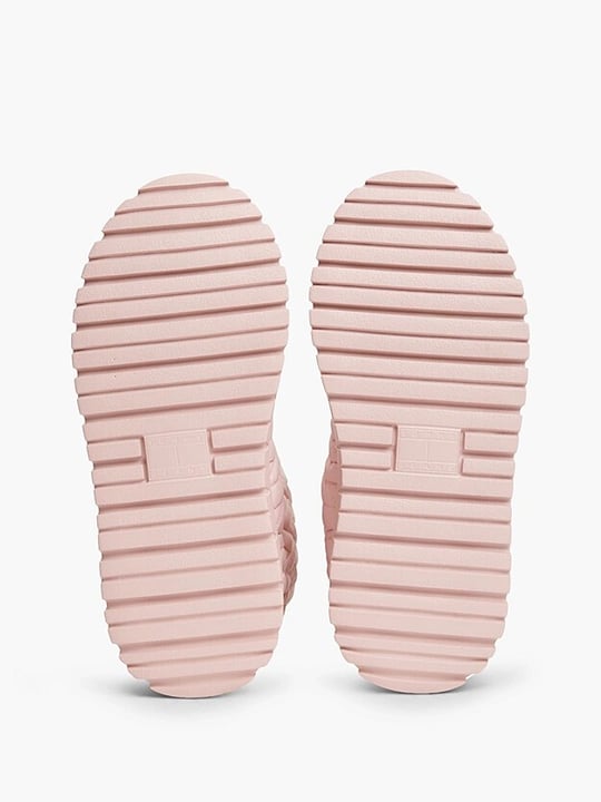 Tommy Hilfiger Tommy Hilfiger Kadın Su İtici Kapitoneli İçi Sıcak Astarlı Metal Logolu Pembe Bot & Bootie EN0EN03162-TH1