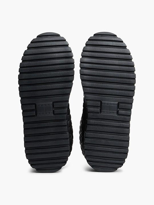 Tommy Hilfiger Tommy Hilfiger Kadın Su İtici Kapitoneli İçi Sıcak Astarlı Metal Logolu Siyah Bot & Bootie EN0EN03162-BDS
