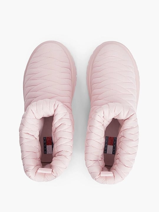 Tommy Hilfiger Tommy Hilfiger Kadın Su İtici Kapitoneli İçi Sıcak Astarlı Metal Logolu Pembe Bot & Bootie EN0EN03162-TH1
