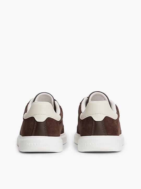 Tommy Hilfiger Tommy Hilfiger Kadın Süet Yüzey Hafif Tabanlı Logolu Kahverengi Sneaker FW0FW09593-0HJ