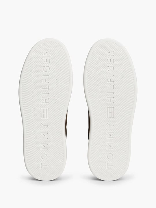 Tommy Hilfiger Tommy Hilfiger Kadın Süet Yüzey Hafif Tabanlı Logolu Kahverengi Sneaker FW0FW09593-0HJ