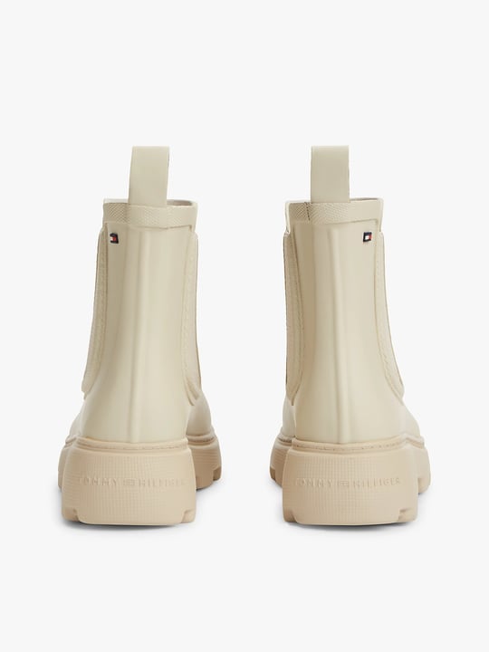 Tommy Hilfiger Tommy Hilfiger Kadın Yüksek Taban Elastik Bilek Tasarımlı Yüksek Taban Bej Bot & Bootie FW0FW09387-ACI