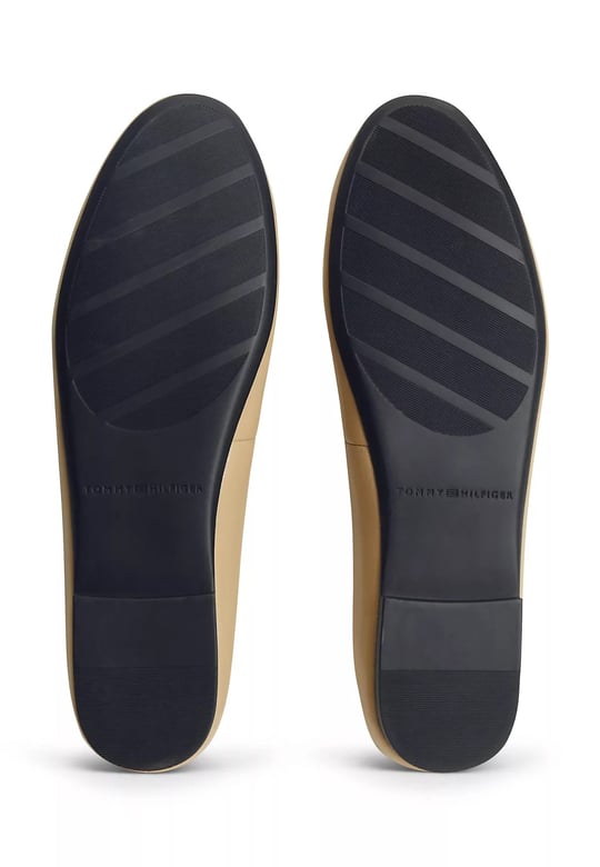 Tommy Hilfiger Tommy Hilfiger Kadın Yuvarlak Burunlu Deri Bej Espadril FW0FW09374-ABS