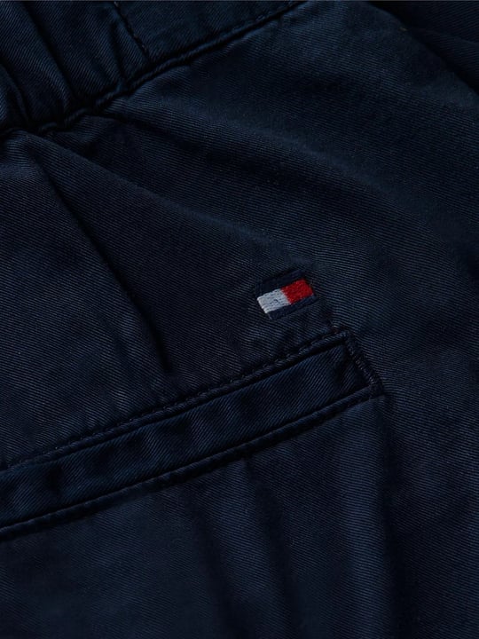 Tommy Hilfiger Tommy Hilfiger Kadın Yüksek Bel Kısa Boy Düğme Kapama Lacivert Şort WW0WW50087-C1G