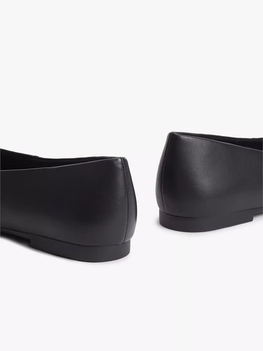 Tommy Hilfiger Tommy Hilfiger Kadın Yuvarlak Burunlu Deri Siyah Espadril FW0FW09374-BDS