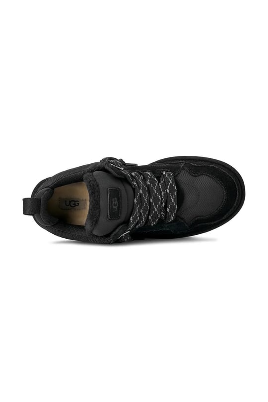UGG UGG Erkek Süet Detaylı Rahat EVA Tabanlı Deri Siyah Sneaker 1170750-BLACK