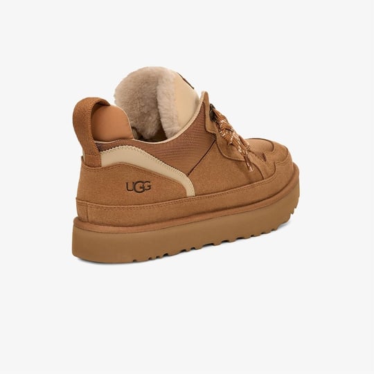 UGG UGG Erkek Süet Detaylı Rahat EVA Tabanlı Deri Taba Sneaker 1170750-CHESTNUT