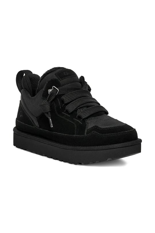 UGG UGG Erkek Süet Detaylı Rahat EVA Tabanlı Deri Siyah Sneaker 1170750-BLACK