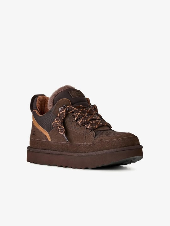 UGG UGG Erkek Süet Detaylı Rahat EVA Tabanlı Deri Kahverengi Sneaker 1170750-DUSTDCCA