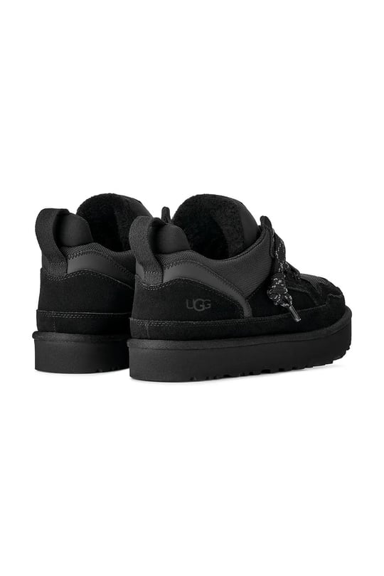 UGG UGG Erkek Süet Detaylı Rahat EVA Tabanlı Deri Siyah Sneaker 1170750-BLACK