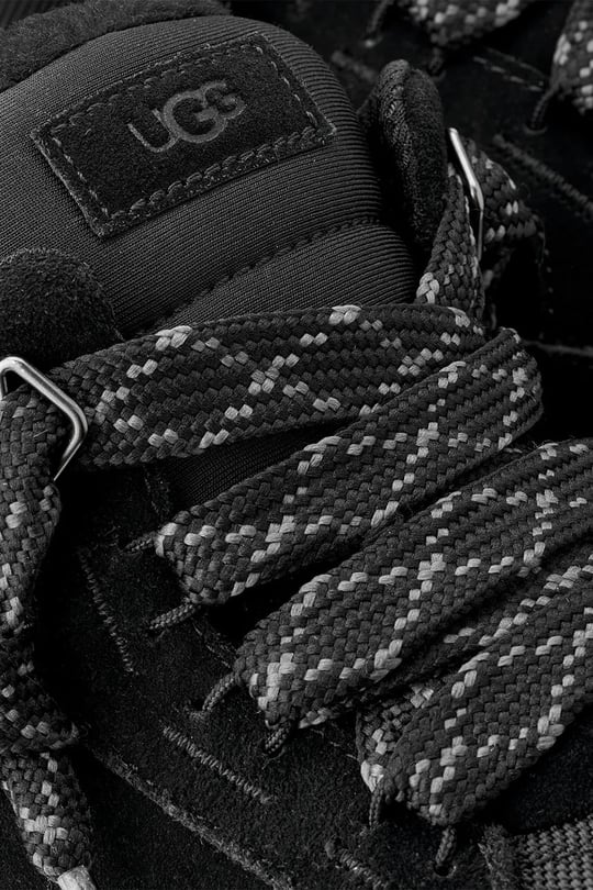 UGG UGG Erkek Süet Detaylı Rahat EVA Tabanlı Deri Siyah Sneaker 1170750-BLACK