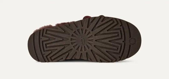 UGG UGG Kadın Baskılı Süet Koyun Postu Astarlı Dekoratif Bağcıklı Logo Charmlı Platform Tabanlı Koyu Kahve Bot & Bootie 1180360-BURNTCEDAR