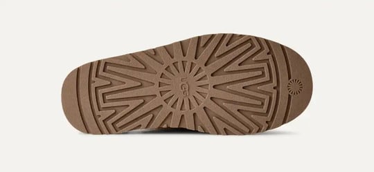 UGG UGG Kadın Baskılı Süet Koyun Postu Astarlı Dekoratif Bağcıklı Logo Charmlı Platform Tabanlı Taba Bot & Bootie 1180360-CHESTNUT