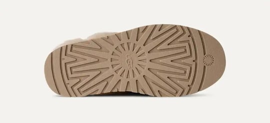 UGG UGG Kadın Baskılı Süet Koyun Postu Astarlı Dekoratif Bağcıklı Logo Charmlı Platform Tabanlı Kum Bot & Bootie 1180360-SNDCSTL