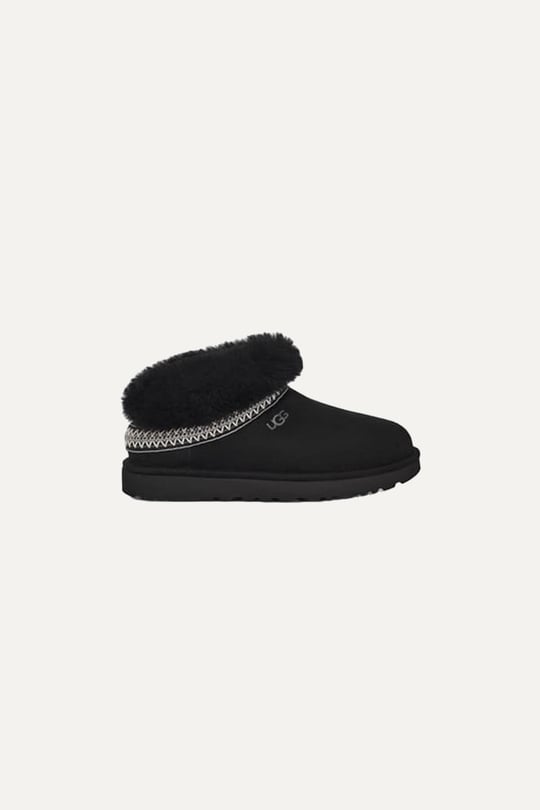 UGG UGG Kadın Bilek Desenli Süet Siyah Bot & Bootie 1158262-SİYAH