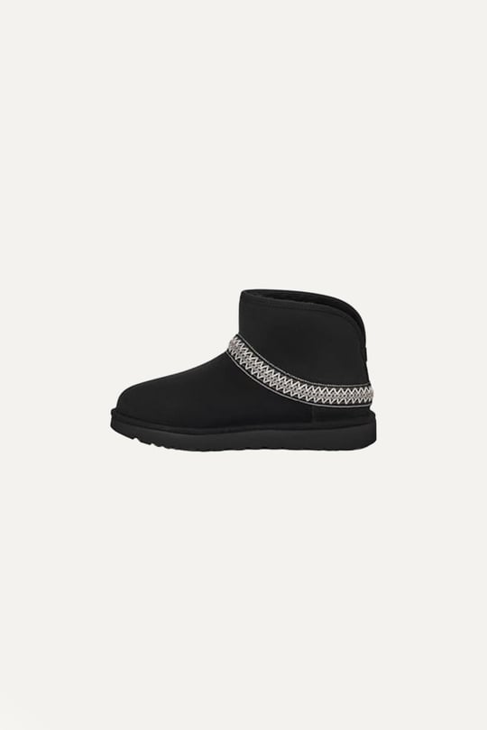 UGG UGG Kadın Bilek Desenli Süet Siyah Bot & Bootie 1158262-SİYAH