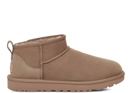 UGG UGG Kadın Deri Logolu Düz Tabanlı Günlük Kullanım Kum Bot & Bootie 1116109-CARIBOU