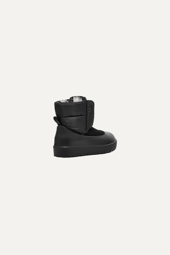 UGG UGG Kadın Deri Logolu Düz Tabanlı Günlük Kullanım Siyah Bot & Bootie 1130670-SİYAH