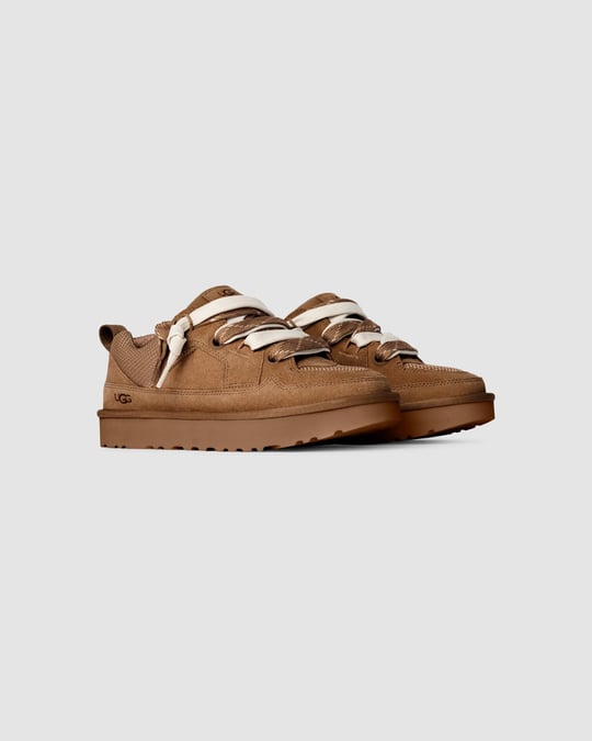 UGG UGG Kadın Düşük Bilekli Süet Detaylı EVA Tabanlı Deri Taba Sneaker 1168890-CHESTNUT
