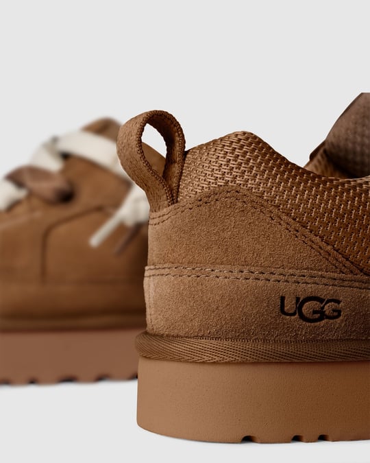 UGG UGG Kadın Düşük Bilekli Süet Detaylı EVA Tabanlı Deri Taba Sneaker 1168890-CHESTNUT