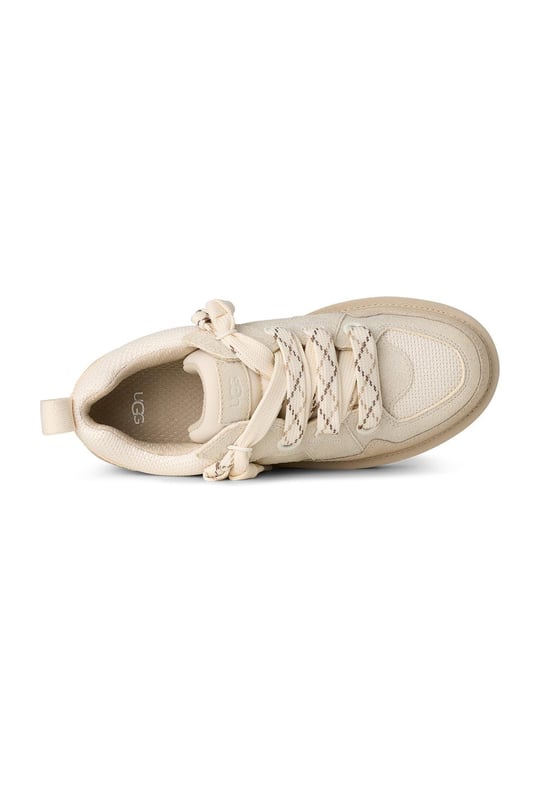 UGG UGG Kadın Düşük Bilekli Süet Detaylı EVA Tabanlı Deri Bej Sneaker 1168890-JASMINE