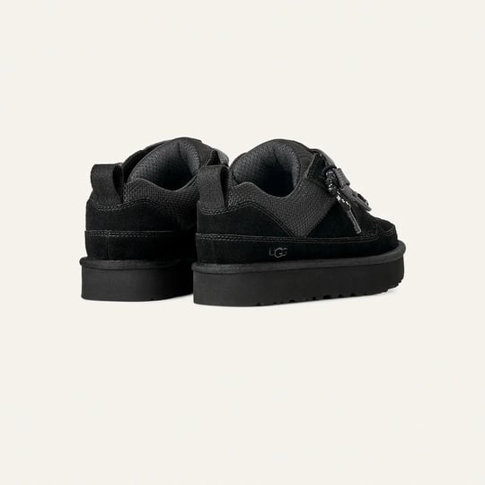 UGG UGG Kadın Düşük Bilekli Süet Detaylı EVA Tabanlı Deri Siyah Sneaker 1168890-BLACK