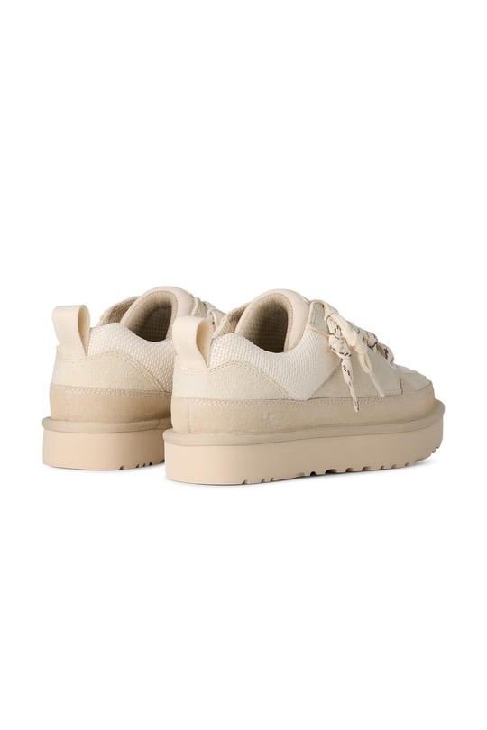 UGG UGG Kadın Düşük Bilekli Süet Detaylı EVA Tabanlı Deri Bej Sneaker 1168890-JASMINE