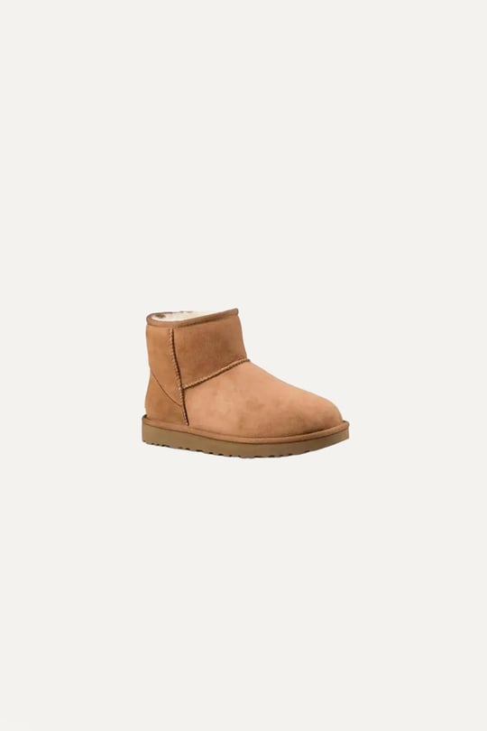 UGG UGG Kadın Düz Taban Logo Baskılı Rahat Spor Stil Taba Bot & Bootie 1016222-TABA