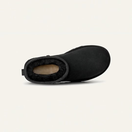 UGG UGG Kadın Düz Taban Logo Baskılı Rahat Spor Stil Siyah Bot & Bootie 1016222-BLACK