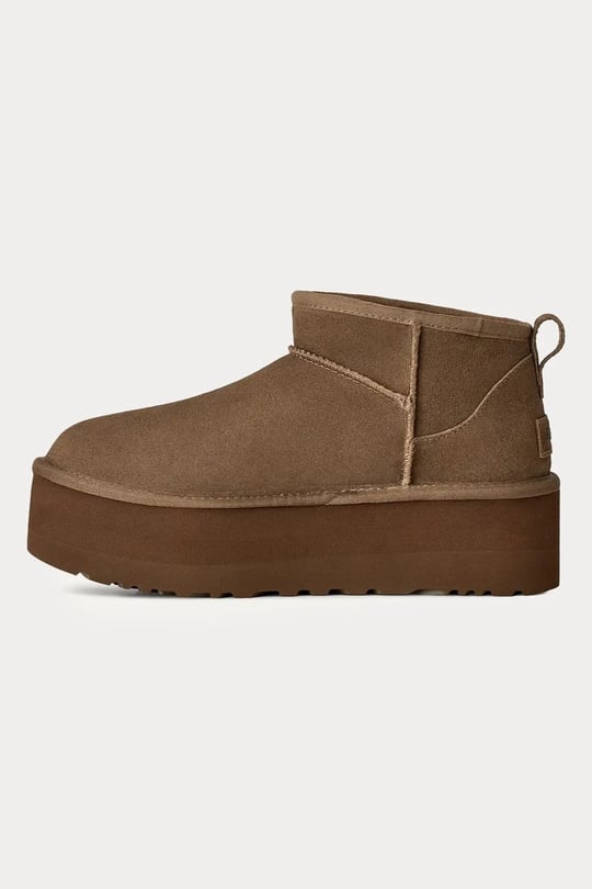 UGG UGG Kadın Düz Taban Logo Baskılı Rahat Spor Stil Bronz Bot & Bootie 1135092-LGHTBRNZE