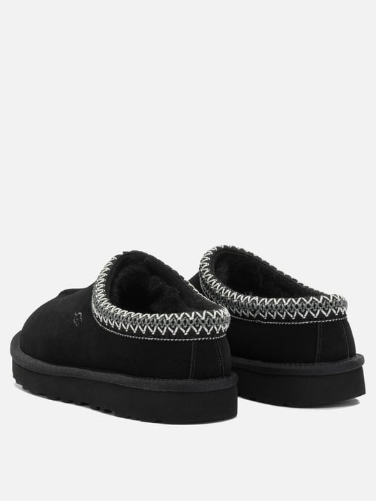 UGG UGG Kadın İşleme Bilek Detaylı İçi Kürklü Süet Siyah Terlik 1174470-BLACK