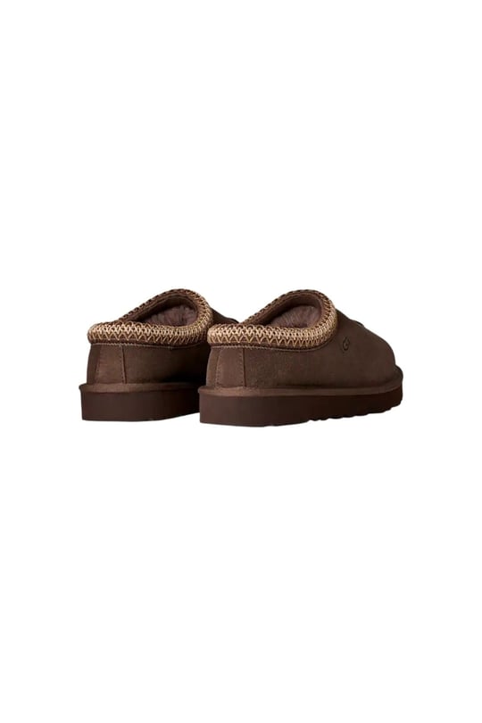 UGG UGG Kadın İşleme Bilek Detaylı İçi Kürklü Süet Kahverengi Terlik 1174470-DUSTDCCA