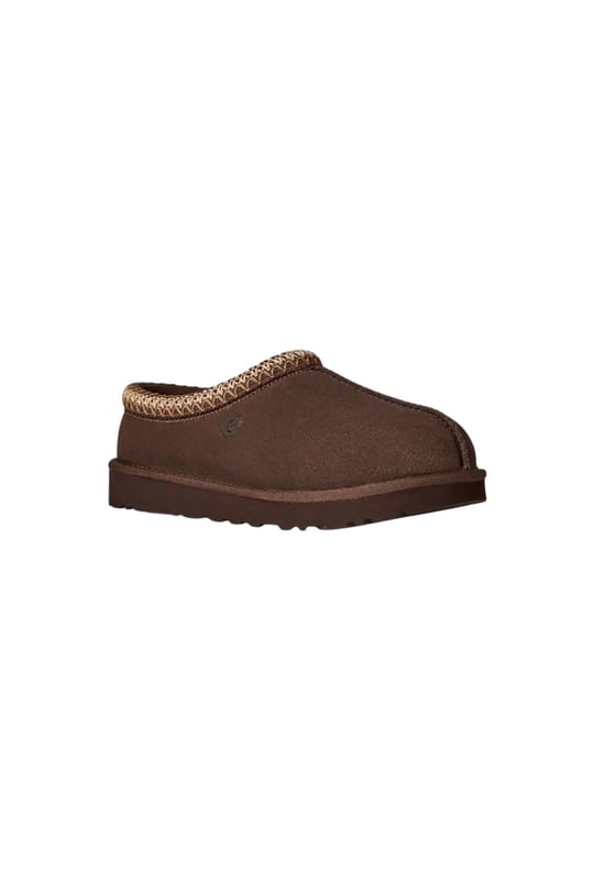 UGG UGG Kadın İşleme Bilek Detaylı İçi Kürklü Süet Kahverengi Terlik 1174470-DUSTDCCA