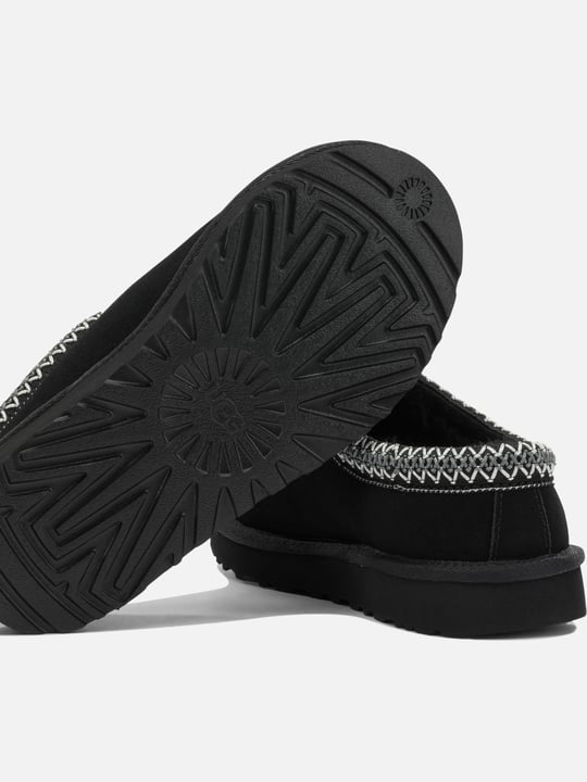 UGG UGG Kadın İşleme Bilek Detaylı İçi Kürklü Süet Siyah Terlik 1174470-BLACK